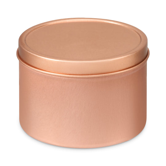 T0768 rose gold seamless tin - Tinware Direct