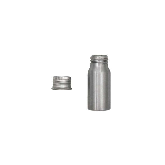 Silver Aluminium Screw Lid Bottles with Optional Pump or Spray Caps T9902 - Tinware Direct
