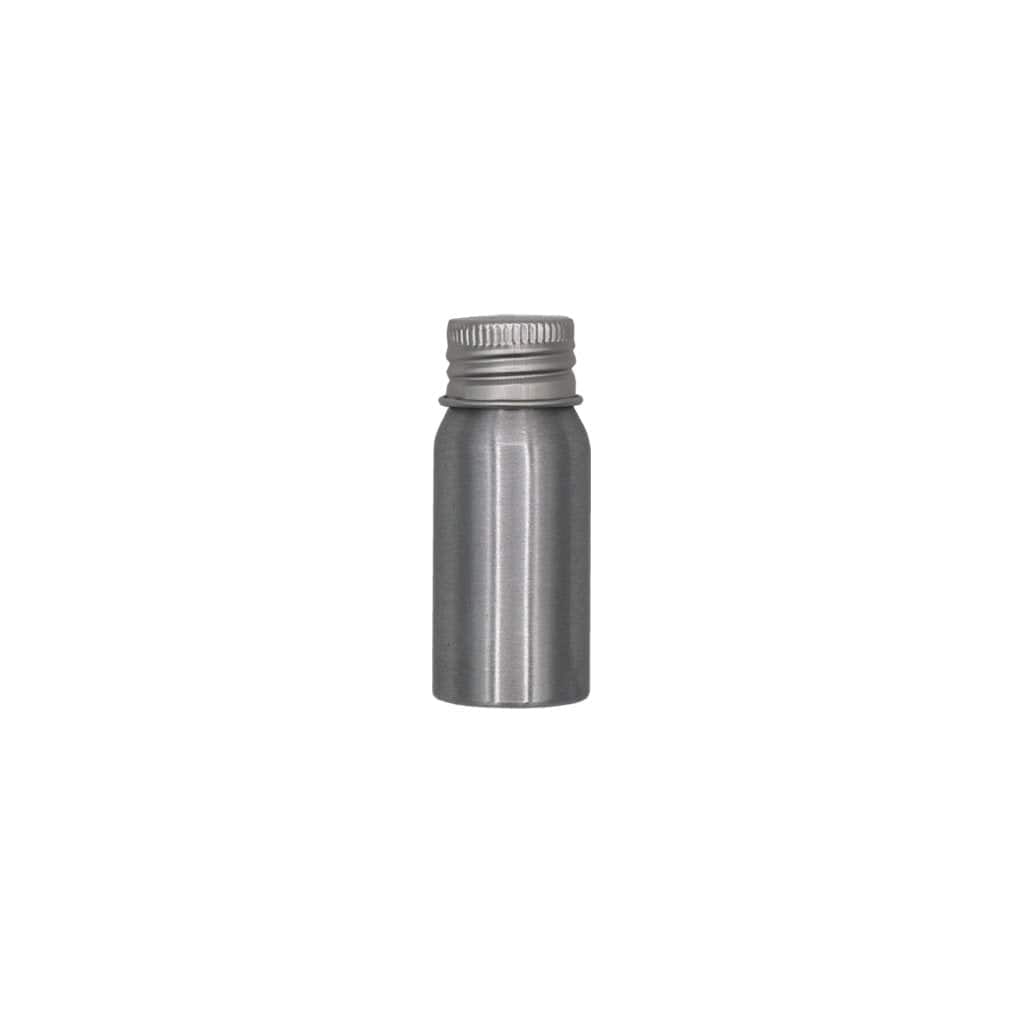 Silver Aluminium Screw Lid Bottles with Optional Pump or Spray Caps T9902 - Tinware Direct