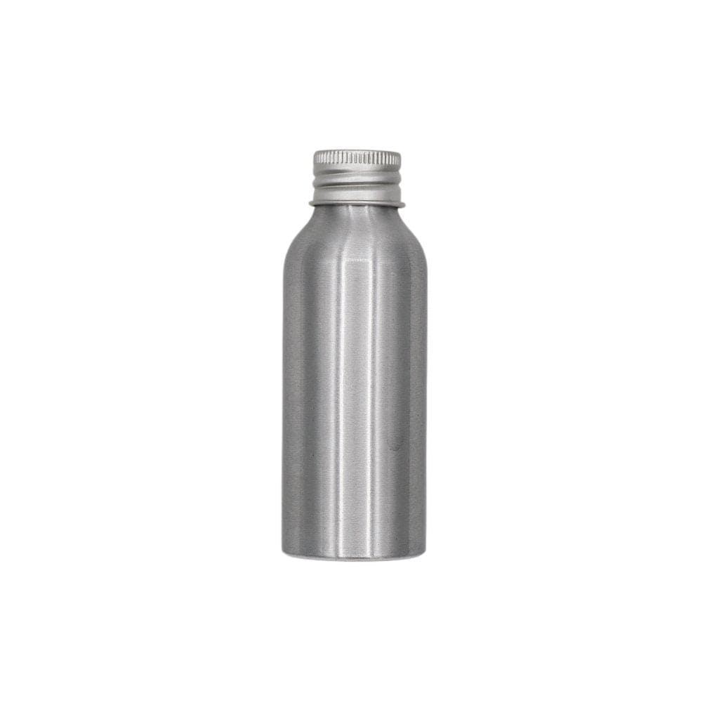 Silver Aluminium Screw Lid Bottles with Optional Pump or Spray Caps T9906 - Tinware Direct