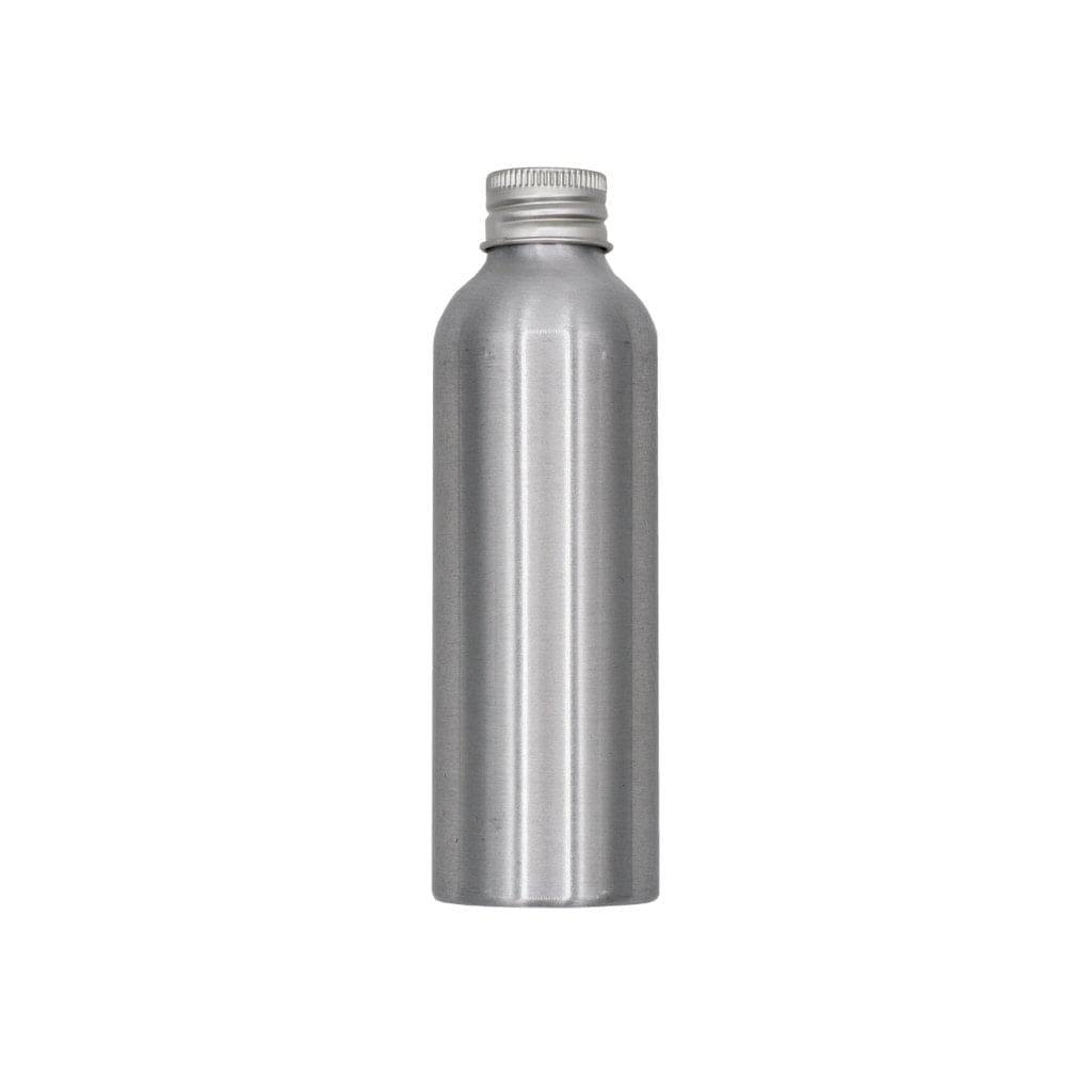 Silver Aluminium Screw Lid Bottles with Optional Pump or Spray Caps T9908 - Tinware Direct