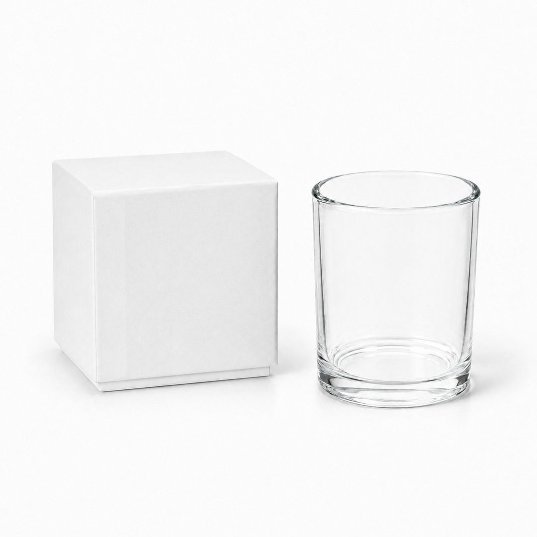 Glass Candle Jars (Clear & Black)