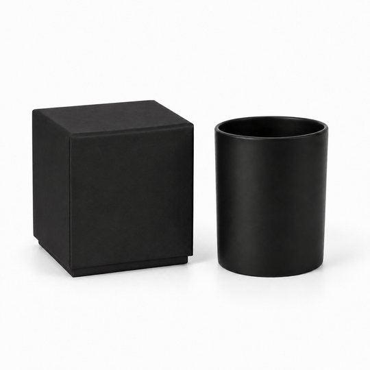 Glass Candle Jars (Clear & Black)