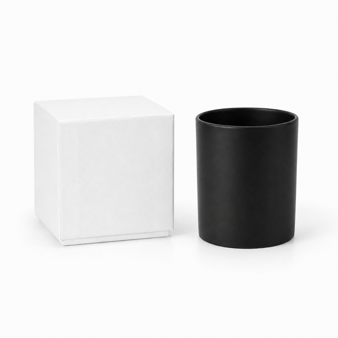 Glass Candle Jars (Clear & Black)