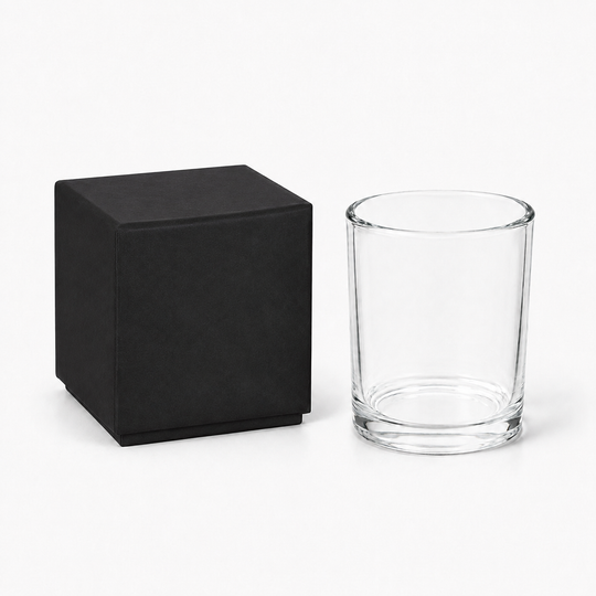 Glass Candle Jars (Clear & Black)