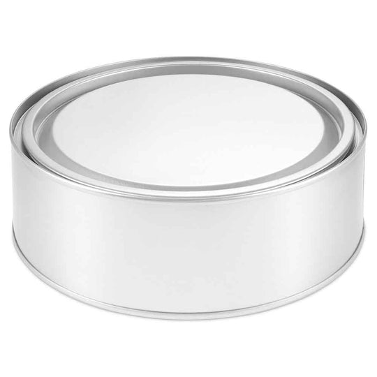 Large silver lever lid tin, SKU code: T0619