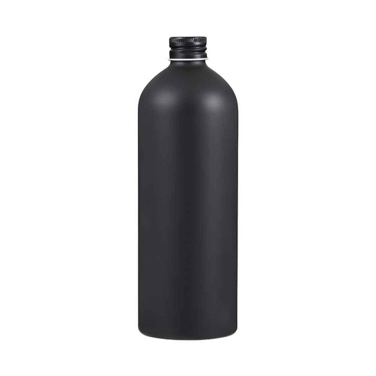 Silver or Black Aluminium Screw Lid Bottles with Optional Pump or Spray Caps