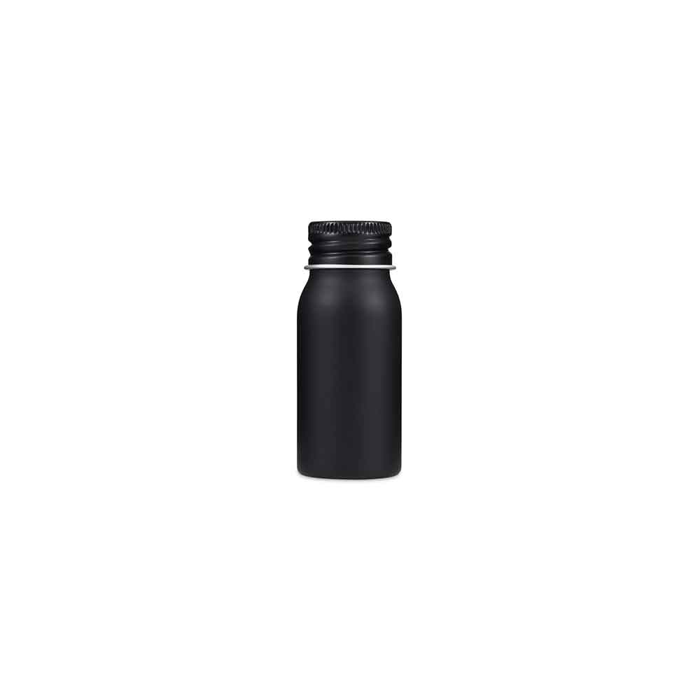 Silver or Black Aluminium Screw Lid Bottles with Optional Pump or Spray Caps