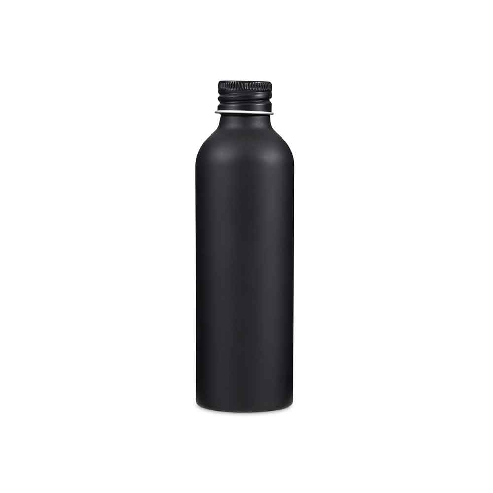 Silver or Black Aluminium Screw Lid Bottles with Optional Pump or Spray Caps