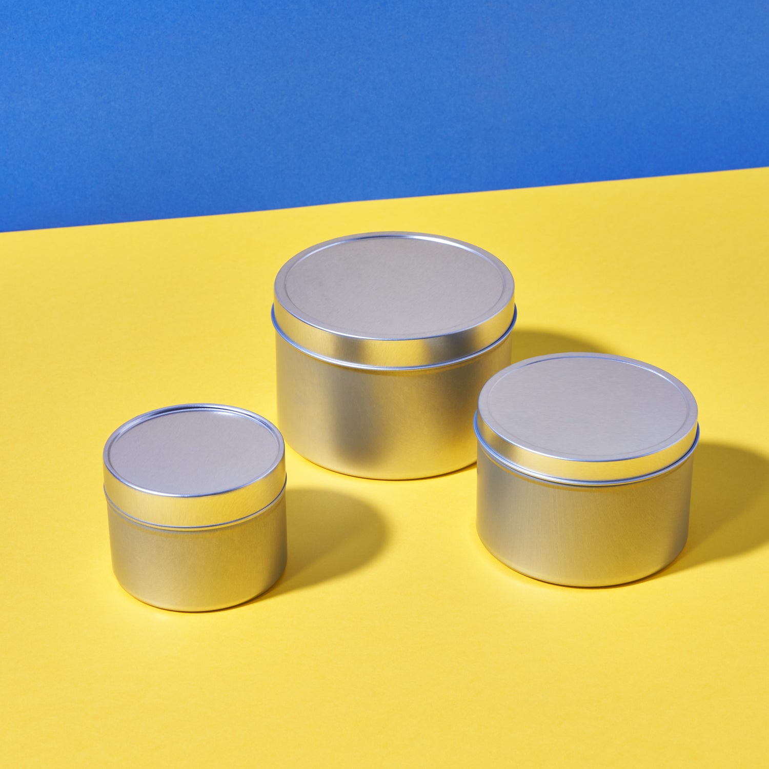 Round Seamless Slip Lid Tin Boxes | Ideal for Candles or Food– Tinware ...